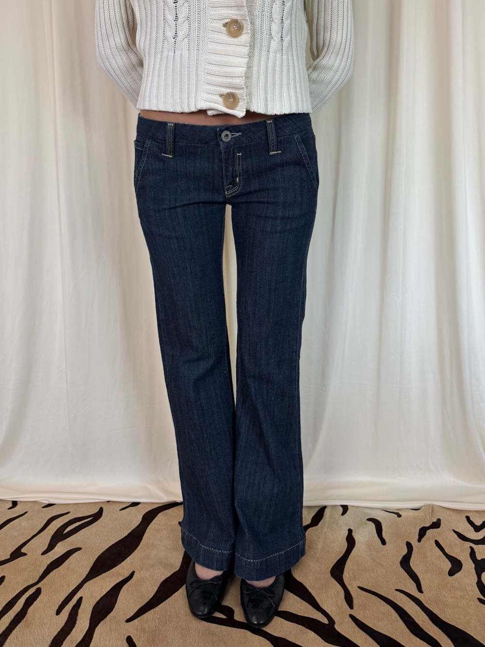 Miss Me dark wash low rise jeans